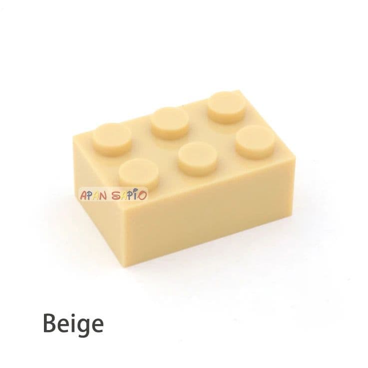 image-40pcs DIY Building Blocks Thick Figures Bricks 2x3 Dots Educational Creative Size Compatible With 3002 Plastic Toys for Children