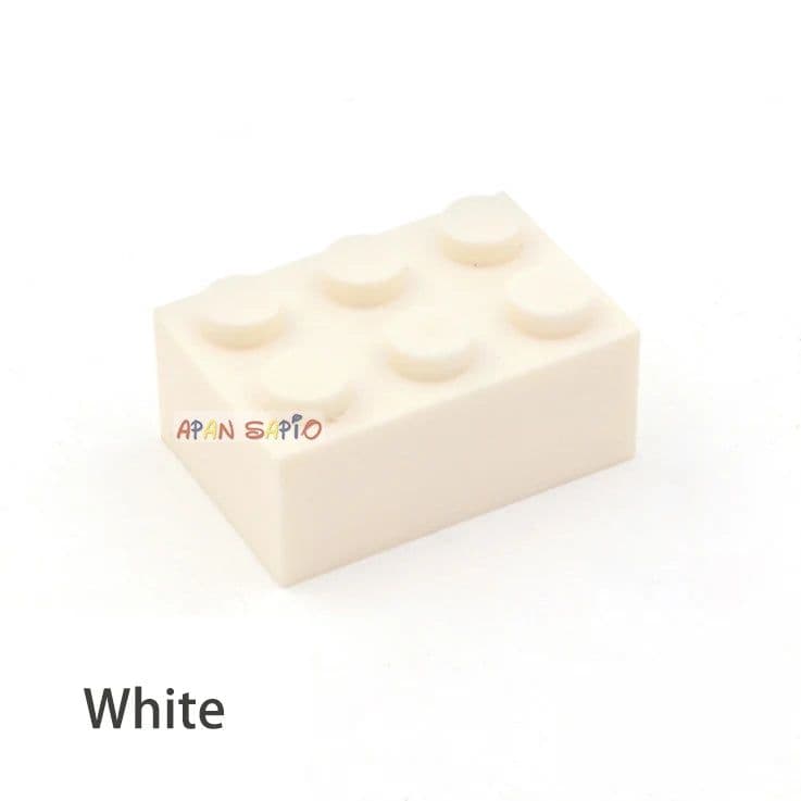 image-40pcs DIY Building Blocks Thick Figures Bricks 2x3 Dots Educational Creative Size Compatible With 3002 Plastic Toys for Children