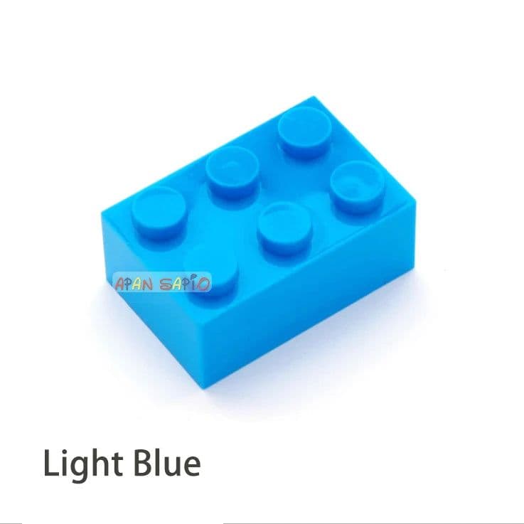 image-40pcs DIY Building Blocks Thick Figures Bricks 2x3 Dots Educational Creative Size Compatible With 3002 Plastic Toys for Children
