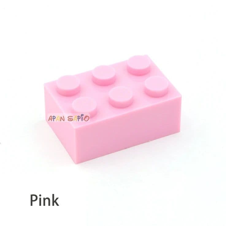 image-40pcs DIY Building Blocks Thick Figures Bricks 2x3 Dots Educational Creative Size Compatible With 3002 Plastic Toys for Children