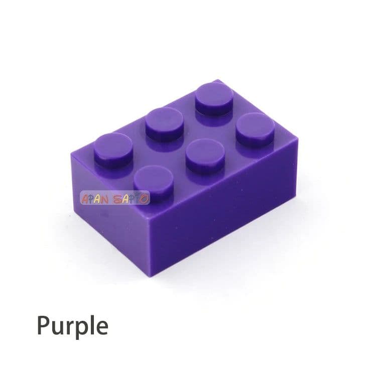 image-40pcs DIY Building Blocks Thick Figures Bricks 2x3 Dots Educational Creative Size Compatible With 3002 Plastic Toys for Children