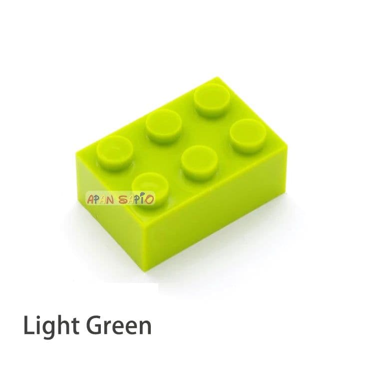 image-40pcs DIY Building Blocks Thick Figures Bricks 2x3 Dots Educational Creative Size Compatible With 3002 Plastic Toys for Children