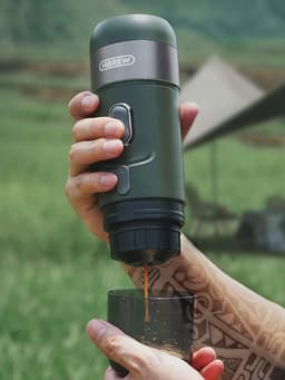image-HiBREW Wireless Electric Portable Espresso Coffee Machine for Car & Home Camping Coffee Maker Fit Nespresso Dolce Capsule Powder