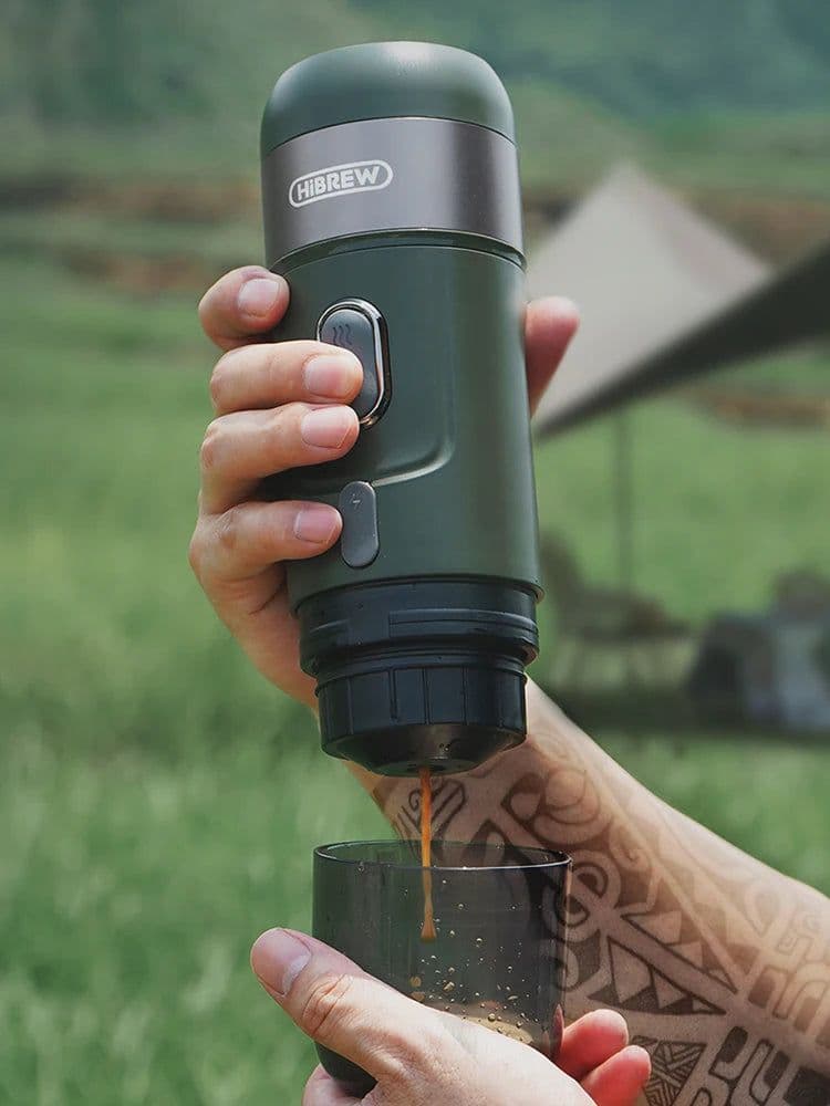 image-HiBREW Wireless Electric Portable Espresso Coffee Machine for Car & Home Camping Coffee Maker Fit Nespresso Dolce Capsule Powder