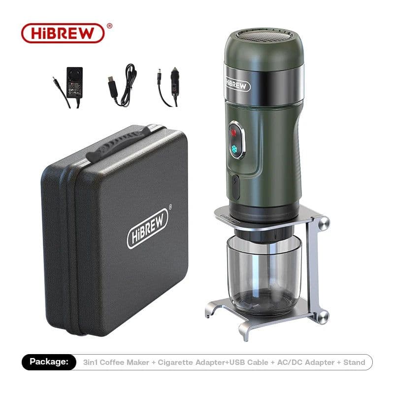 image-HiBREW Wireless Electric Portable Espresso Coffee Machine for Car & Home Camping Coffee Maker Fit Nespresso Dolce Capsule Powder