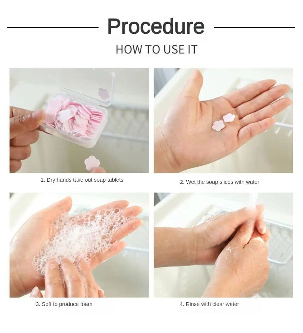 image-1000 PCS/1set Portable Disposable Soap Mini Cleaning Hand Washing Soap Papers Scented Slice Washing Bath Travel Small Soap