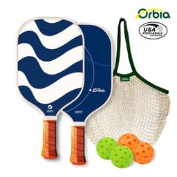 image-Orbia Sports Pickleball Paddles Glass Fiber Surface USAPA Approved Set PP Honeycomb Core Gift Kit Indoor Outdoor Sports