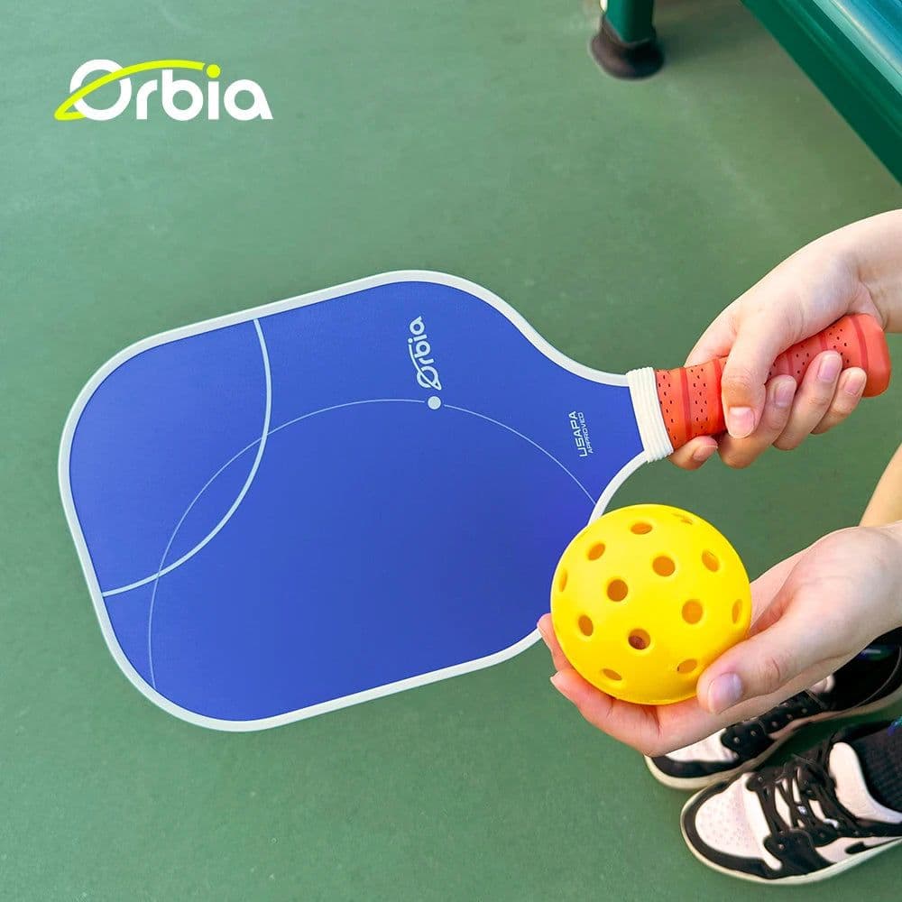 image-Orbia Sports Pickleball Paddles Glass Fiber Surface USAPA Approved Set PP Honeycomb Core Gift Kit Indoor Outdoor Sports