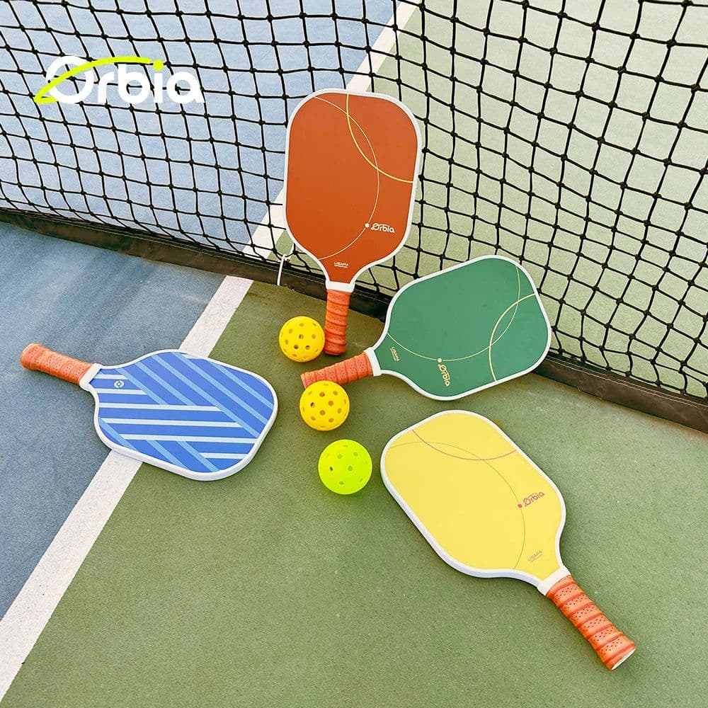image-Orbia Sports Pickleball Paddles Glass Fiber Surface USAPA Approved Set PP Honeycomb Core Gift Kit Indoor Outdoor Sports