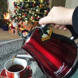 image-1.2L Colorful 304 Stainless Steel Electric Kettle 1500W Household 220V Quick Heating Electric Boiling Tea Pot Sonifer