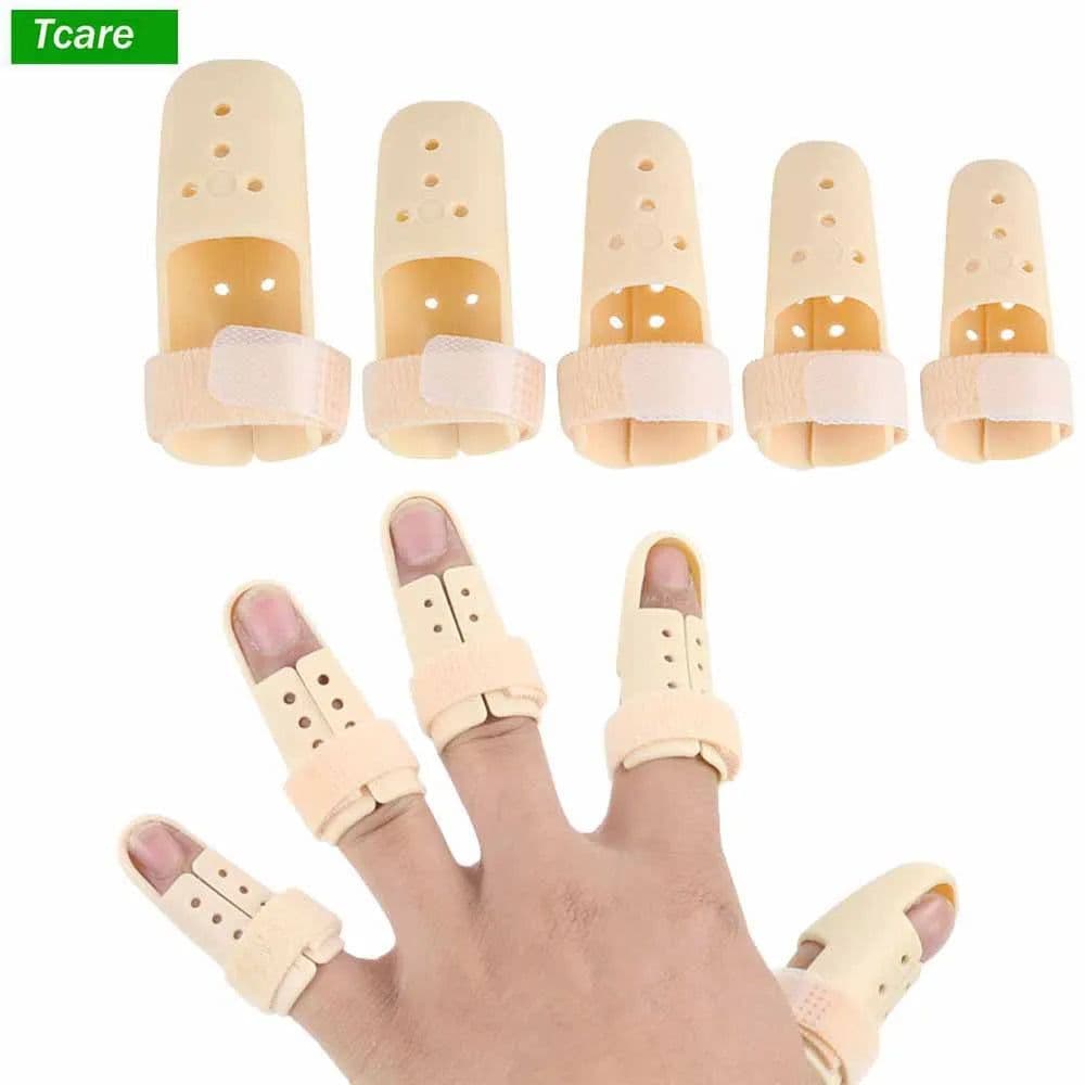 image-Tcare 1Piece Finger Splint Brace Adjustable Finger Support Protector for Fingers Arthritis Joint Finger Injury Brace Pain Relief