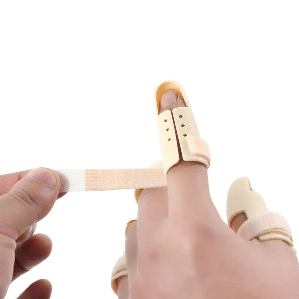 image-Tcare 1Piece Finger Splint Brace Adjustable Finger Support Protector for Fingers Arthritis Joint Finger Injury Brace Pain Relief
