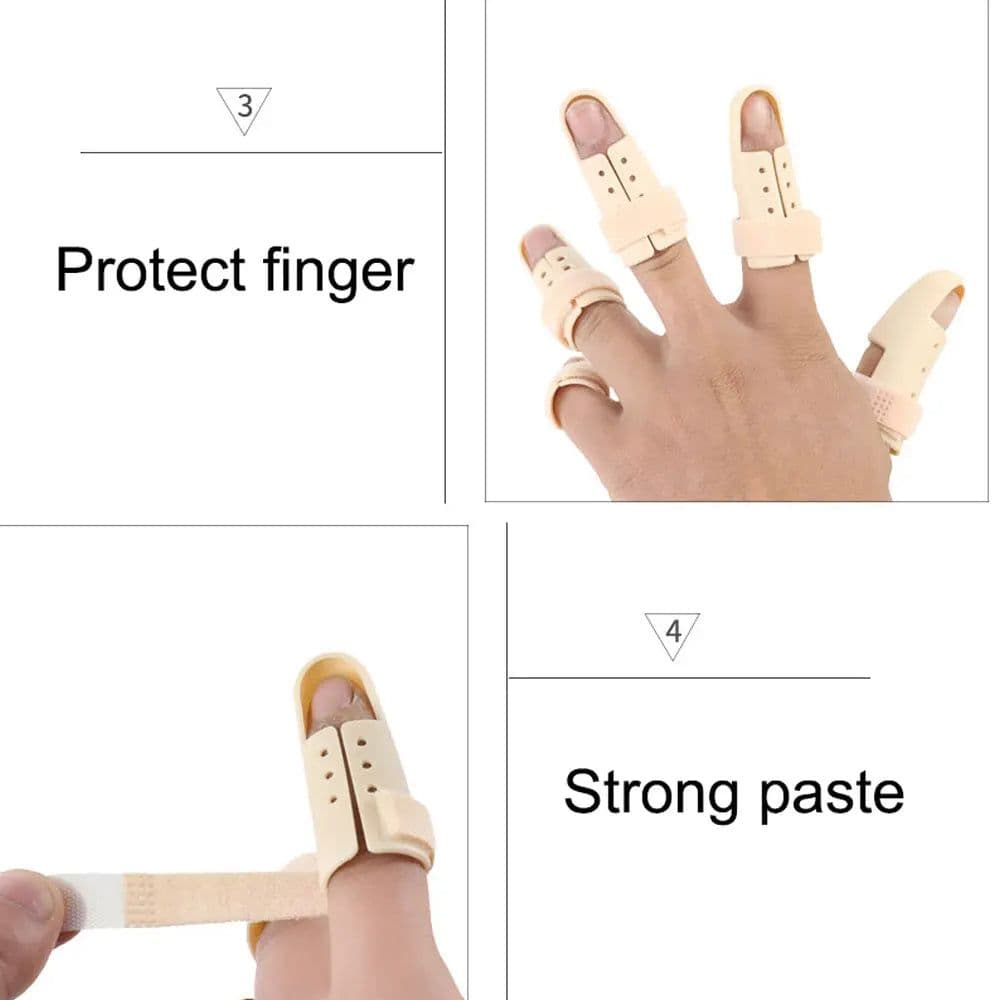 image-Tcare 1Piece Finger Splint Brace Adjustable Finger Support Protector for Fingers Arthritis Joint Finger Injury Brace Pain Relief
