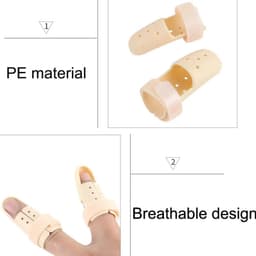 image-Tcare 1Piece Finger Splint Brace Adjustable Finger Support Protector for Fingers Arthritis Joint Finger Injury Brace Pain Relief