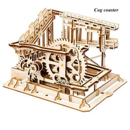 image-Robotime Rokr 4 Kinds Marble Run DIY Waterwheel Wooden Model Building Block Kits Assembly Toy Gift for Children Adult Dropship