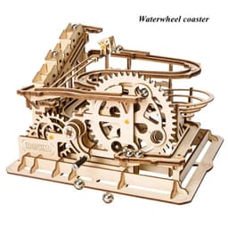 image-Robotime Rokr 4 Kinds Marble Run DIY Waterwheel Wooden Model Building Block Kits Assembly Toy Gift for Children Adult Dropship