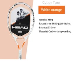 image-HEAD Tennis Racket Beginner Carbon Composite Integrated Padel Raquete De Tennis Paqueta Grip String Bag Overgrip Damp