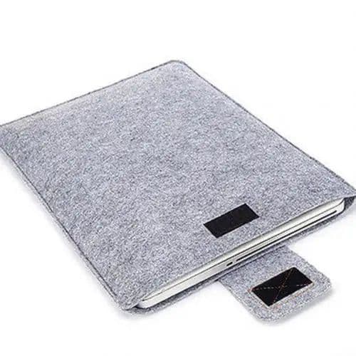 image-13Inch 15inch Felt Sleeve Slim Tablet Case Cover Bag for MacBooks Air Pro Solid Color Tablet Storage Bag