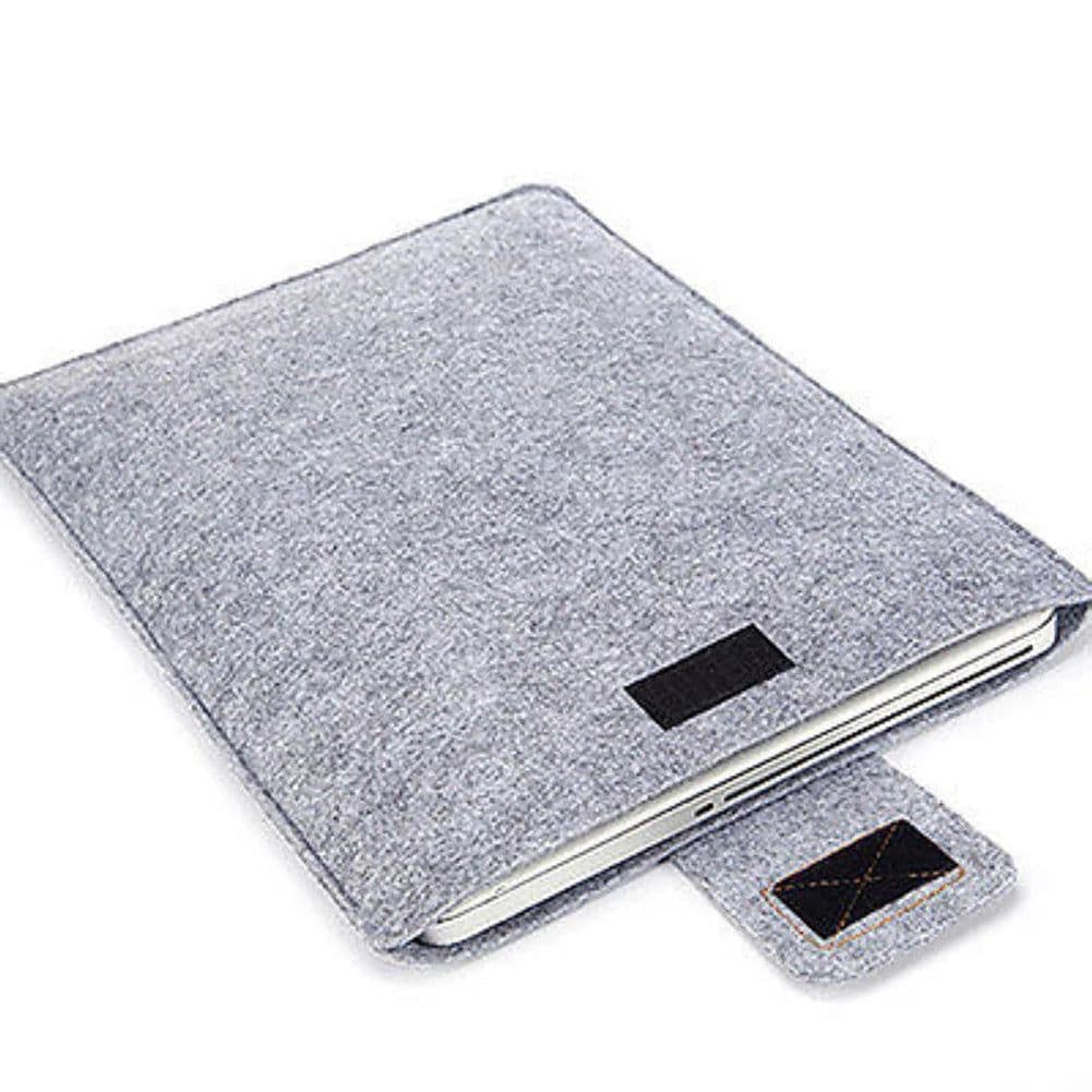 image-13Inch 15inch Felt Sleeve Slim Tablet Case Cover Bag for MacBooks Air Pro Solid Color Tablet Storage Bag