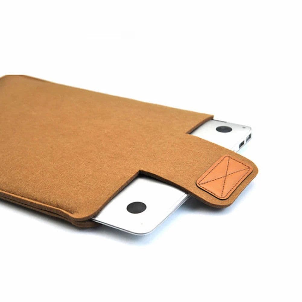 image-13Inch 15inch Felt Sleeve Slim Tablet Case Cover Bag for MacBooks Air Pro Solid Color Tablet Storage Bag