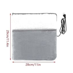 image-Winter USB Charging Electric Foot Heating Pad Universal Soft Plush Washable Feet Foot Warmer Heater Household Foot Warming Mat