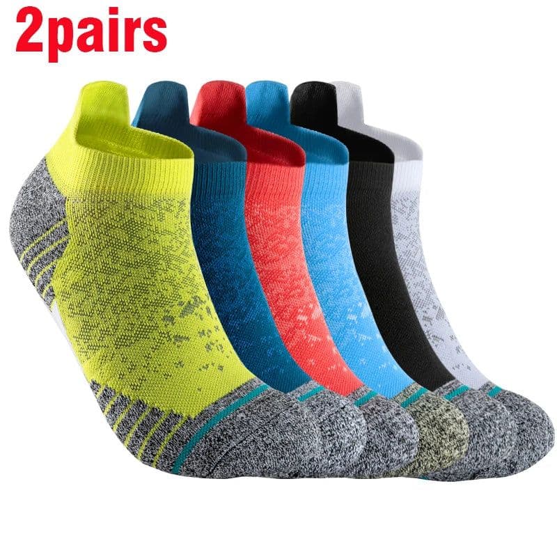 image-2 Pairs Bike Socks Men Nurse Compression Cycling For Women Mtb Guard Socks Stockings Sport Grip Barre Socks Invisible socks