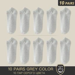 image-HSS Brand 100% Cotton Men Socks Summer Thin Breathable Socks High Quality No Show Boat Socks Black Short For Students Size 39-44