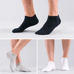 image-HSS Brand 100% Cotton Men Socks Summer Thin Breathable Socks High Quality No Show Boat Socks Black Short For Students Size 39-44