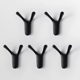image-SARIHOSY 1/5Pcs Gold Wall Hooks Bathroom Accessories for Towel Coat Key Golden Coat Hooks Y-Shaped Decorative Hook