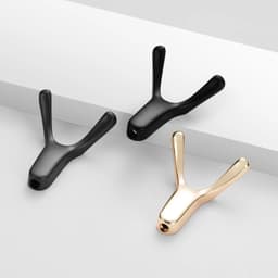 image-SARIHOSY 1/5Pcs Gold Wall Hooks Bathroom Accessories for Towel Coat Key Golden Coat Hooks Y-Shaped Decorative Hook