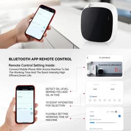 image-Smart Fragrance Oil Diffuser App Control Battery Operated Electric 100ML Aroma Diffuser Scent Air Freshener Home OfficeToilet