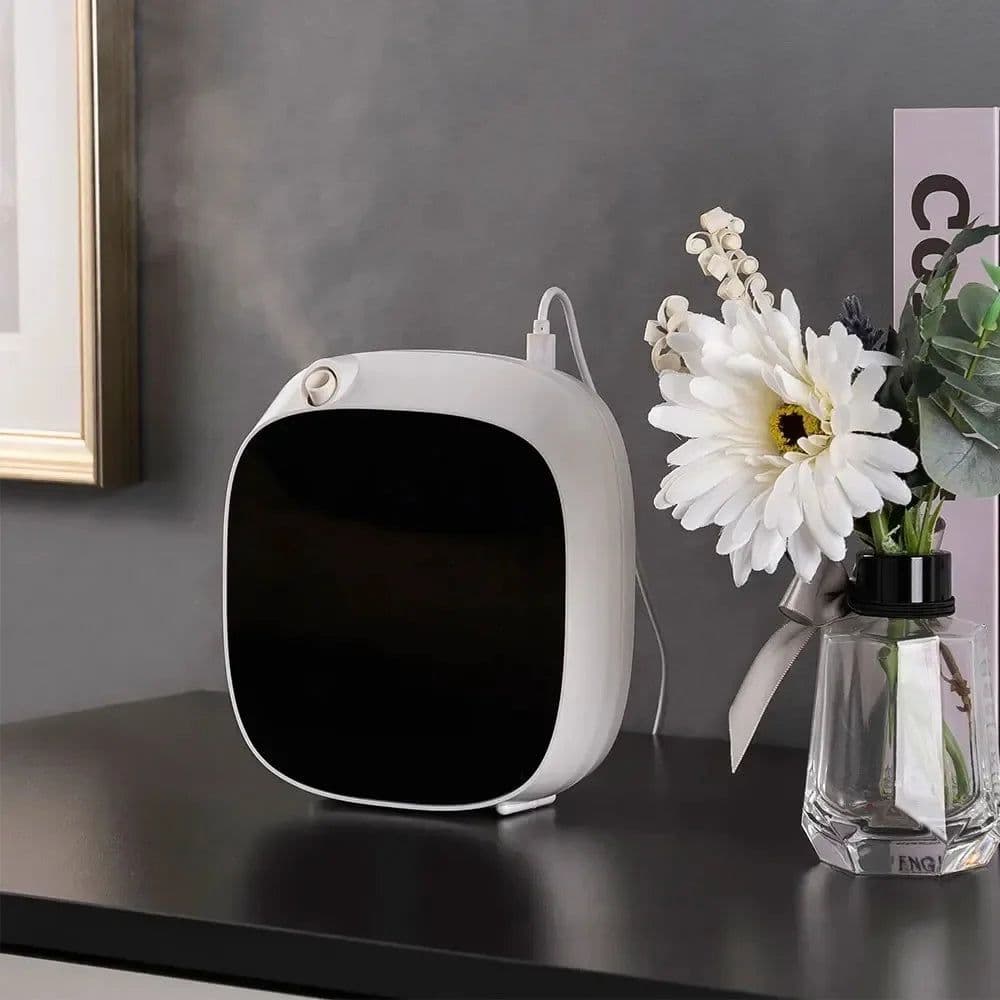 image-Smart Fragrance Oil Diffuser App Control Battery Operated Electric 100ML Aroma Diffuser Scent Air Freshener Home OfficeToilet