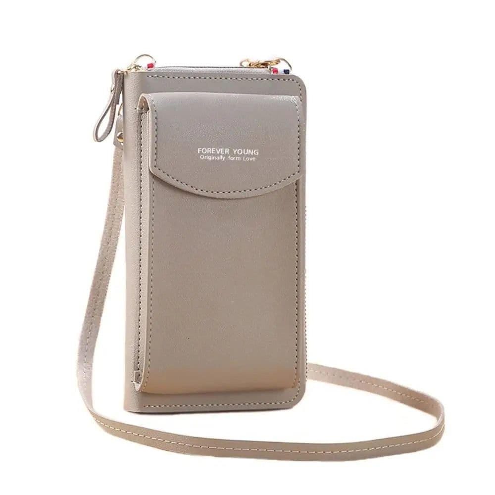 image-Large Capacity Purses Fashion Mobile Phone Bags Multifunctional Shoulder Strap Bag PU Leather Card Holder Girls Accessories