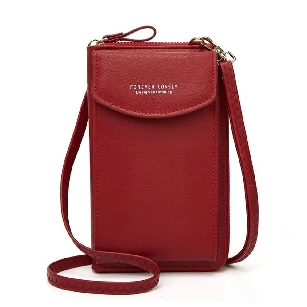 image-Large Capacity Purses Fashion Mobile Phone Bags Multifunctional Shoulder Strap Bag PU Leather Card Holder Girls Accessories