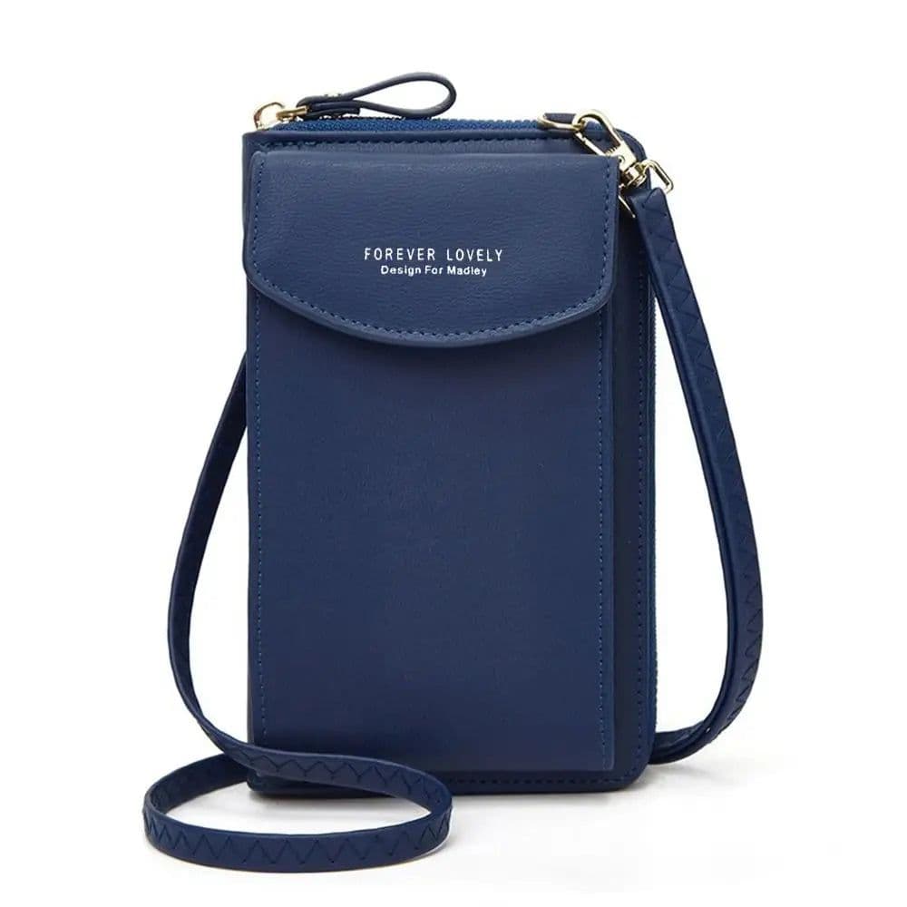 image-Large Capacity Purses Fashion Mobile Phone Bags Multifunctional Shoulder Strap Bag PU Leather Card Holder Girls Accessories