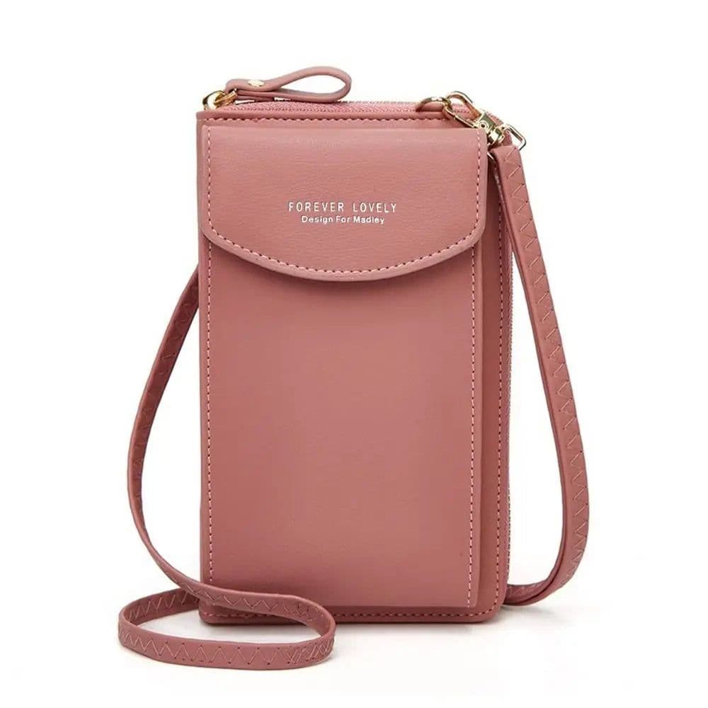 image-Large Capacity Purses Fashion Mobile Phone Bags Multifunctional Shoulder Strap Bag PU Leather Card Holder Girls Accessories