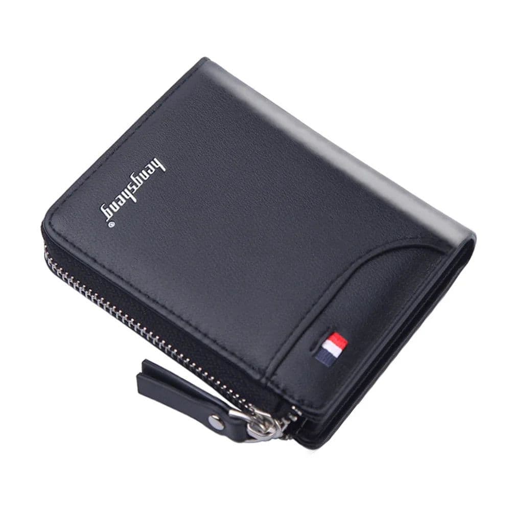 image-2024 New Men's Wallet Casual Carteras Short Wallet Men PU Leather Billetera Hombre Luxury Small Zipper Coins Bag Cartera Hombr