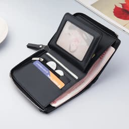 image-2024 New Men's Wallet Casual Carteras Short Wallet Men PU Leather Billetera Hombre Luxury Small Zipper Coins Bag Cartera Hombr