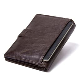 image-CONTACT'S Leather Wallet Luxury Male Genuine Leather Wallets Men Hasp Purse With Passcard Pocket and Card Holder High Quality