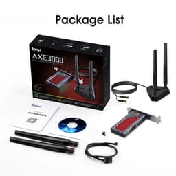 image-Fenvi FV-AXE3000 Wi-Fi 6E AX210 Bluetooth 5.3 Wireless 5374Mbps 2.4G/5GHz/6G WiFi 802.11AX/AC PCIExpress Network Card Adapter PC