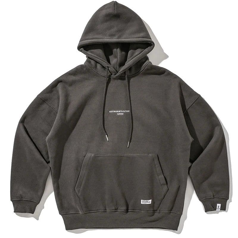 image-Plus Size Harajuku High Quality Thin Fleece Hoodie Japanese Streetwear Hip Hop Sweatshirt Men Clothing Korean Couple Pullover
