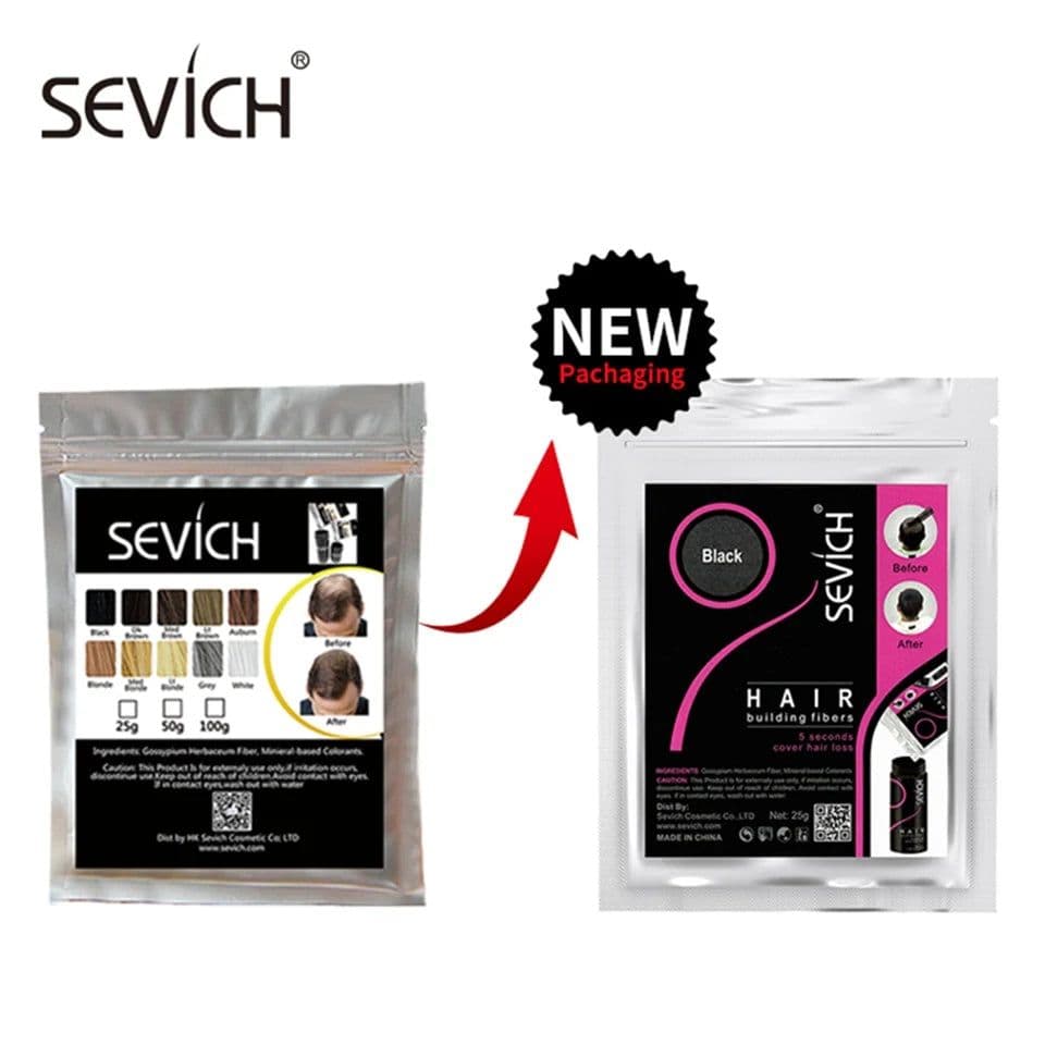 image-Hair Fibers Hair Building Keratin Powder Hair Color Volume Product Care Treatment Black/Dark Brown 300g Refill