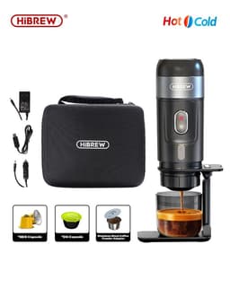 image-HiBREW Portable Coffee Machine for Car & Home,DC12V Expresso Coffee Maker Fit Nexpresso Dolce Pod Capsule Coffee Powder H4A