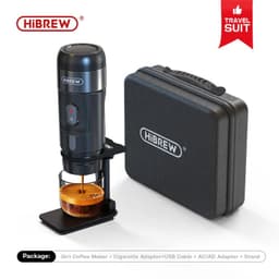 image-HiBREW Portable Coffee Machine for Car & Home,DC12V Expresso Coffee Maker Fit Nexpresso Dolce Pod Capsule Coffee Powder H4A