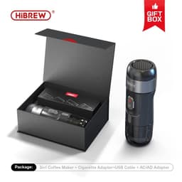 image-HiBREW Portable Coffee Machine for Car & Home,DC12V Expresso Coffee Maker Fit Nexpresso Dolce Pod Capsule Coffee Powder H4A
