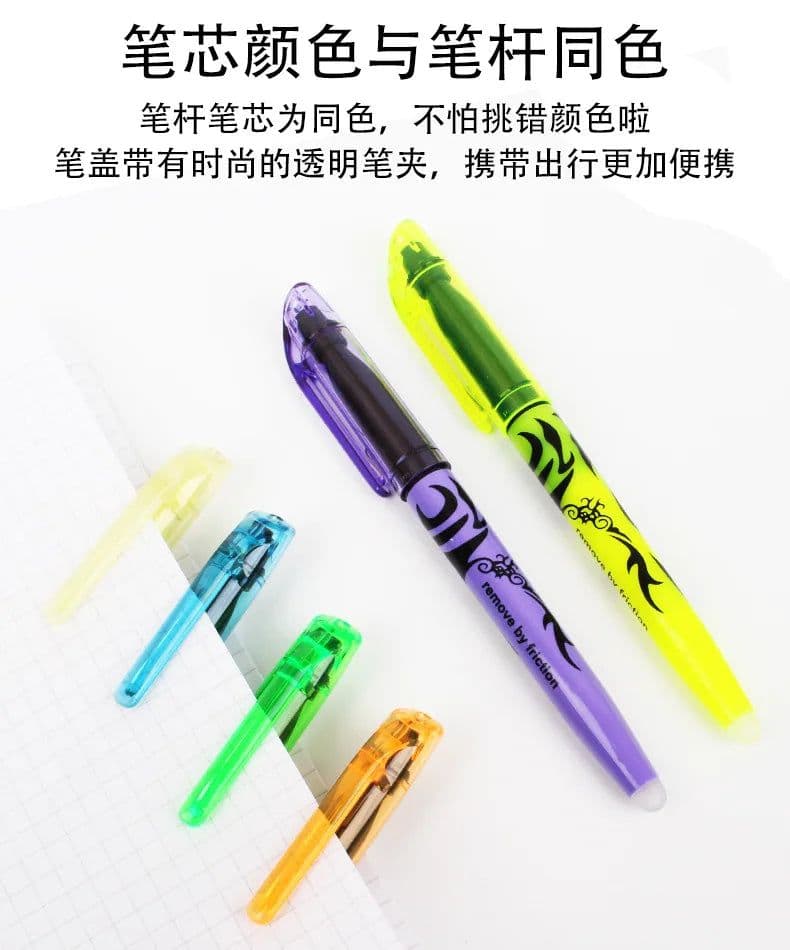 image-PILOT SW-FL Frixion Erasable Highlighter Pastel Color Fluorescent Marker Pen 12 Colors Japan