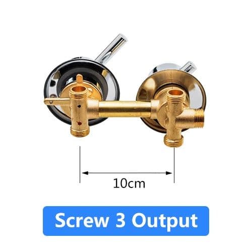 image-2/3/4/5 Ways Water Outlet Screw Thread Center Distance 10cm 12.5cm Mixing Valve Brass Bathroom Shower Mixer Faucet Tap Cabin