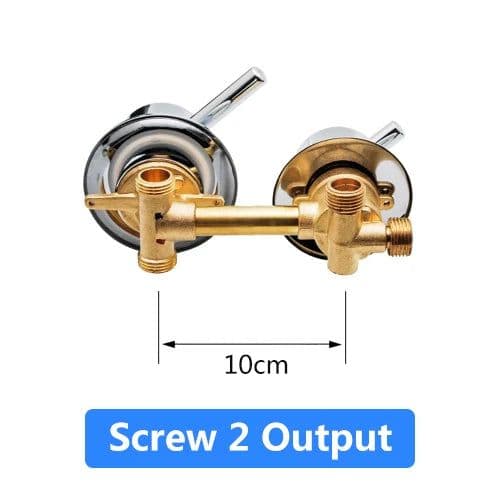image-2/3/4/5 Ways Water Outlet Screw Thread Center Distance 10cm 12.5cm Mixing Valve Brass Bathroom Shower Mixer Faucet Tap Cabin