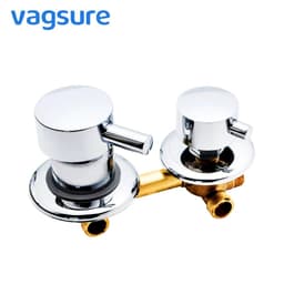 image-2/3/4/5 Ways Water Outlet Screw Thread Center Distance 10cm 12.5cm Mixing Valve Brass Bathroom Shower Mixer Faucet Tap Cabin