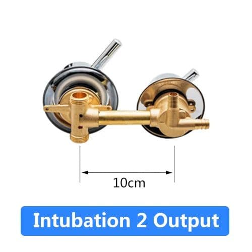 image-2/3/4/5 Ways Water Outlet Screw Thread Center Distance 10cm 12.5cm Mixing Valve Brass Bathroom Shower Mixer Faucet Tap Cabin
